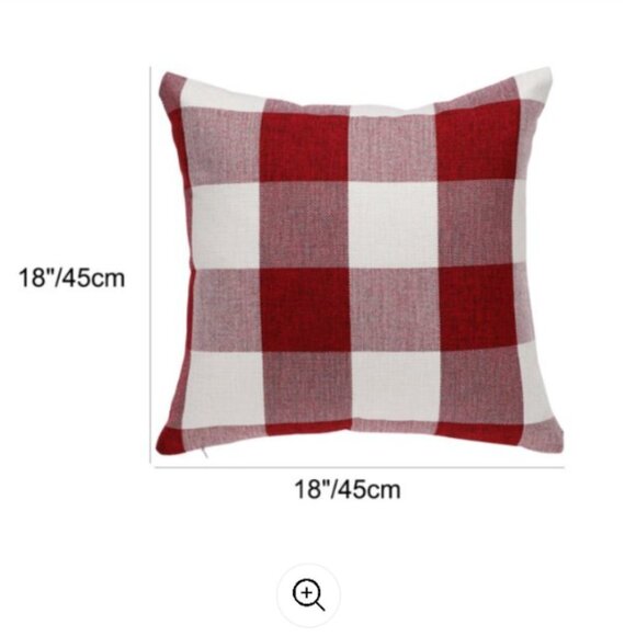 PiccoCasa Buffalo Check Plaid  Cushion Pillow Case - Picture 1 of 5
